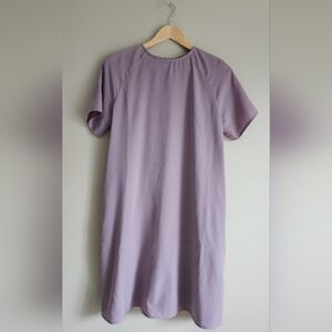 Taupe Oak and Fort Short Sleeve Dress Size S